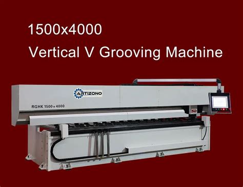 v shaped grooving machine